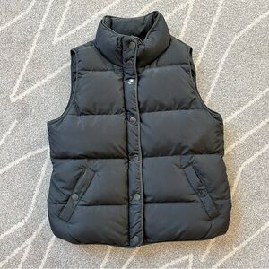 J. Crew Black Down Puffer Vest